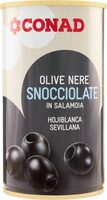 Olive nere snocciolate in salamoia