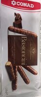Bastoncini ricoperti di cioccolato al latte