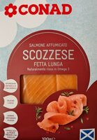 Salmome affumicato scozzese fetta lunga