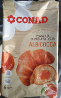 Cornetti di pasta sfoglia all'albicocca