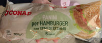 Panini per hamburger con semi di sesamo