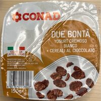 Yogurt bianco + cereali al cioccolato