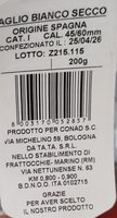 Aglio bianco secco