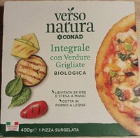 Pizza integrale con verdure grigliate