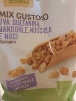 Mix gustoso uva sultanina, mandorle, nocciole e noci