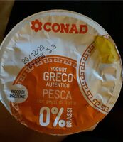 Yogurt greco autentico pesca