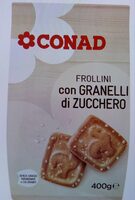 Frollini con granelli di zucchero