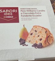 Panettone Pere Williams candite e cioccolato