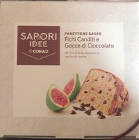 Panettone basso gocce di cioccolato