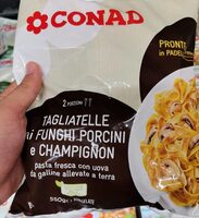 Tagliatelle ai funghi porcini e champignon
