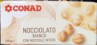 Cioccolata bianca con nocciole intere