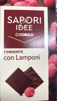 Cioccolato fondente con lamponi
