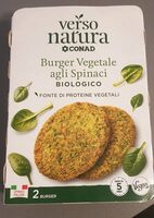 Burger vegetale agli spinaci biologico