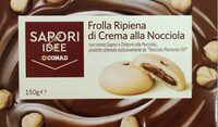 Frolla ripiena di crema alla nocciola