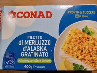 Filetto di merluzzo d'Alaska gratinato con prezzemolo e limone