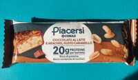 Barretta proteica Cioccolato al latte e arachidi, gusto caramello