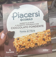 Barretta Di Riso E Frumento Integrale Con Cioccolato Fondente