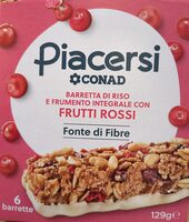 Barretta Di Riso E Frumento Integrale Ai Frutti Rossi