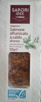 Trancio di salmone affumicato a caldo all'aneto