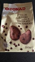 FROLLINI al CACAO con gocce di CIOCCOLATO EXTRA FONDENTE
