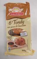 Tondy con gocce di cioccolato