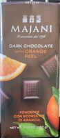 Dark chocolate with orange peel