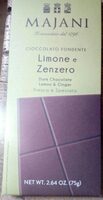 Cioccolato fondente limone e zenzero