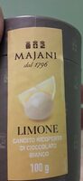 Limone candito ricoperto di cioccolato bianco