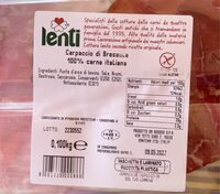 Carpaccio di bresaola