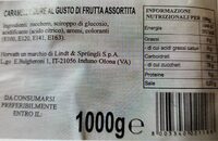 Caramelle dure al gusto di frutta assortita