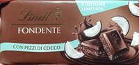 Cioccolato fondente con pezzi di cocco