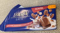 Cioccolata al latte con nocciole, mandorle e noci pecan