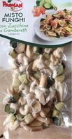 Misto funghi con zucchine e gamberetti