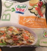 Zuppa di verdure e tofu biologica