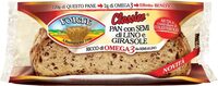 Pane integrale con semi di lino e girasole