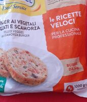 Burger ai vegetali grigliati e scamorza