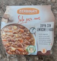 Zuppa con lenticchie e fagioli