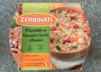 Minestra con pomodori secchi e basilico