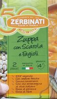 Zuppa con scarola e fagioli