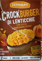 Crock burger di lenticchie