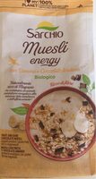 Muesli energy con banana e cioccolato fondente