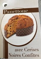 Panettone avec cerises noires confites