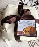 Panettone avec pepite de cacao et creme de chocolat