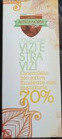 Cioccolato bio extra fondente con mandorle 70%