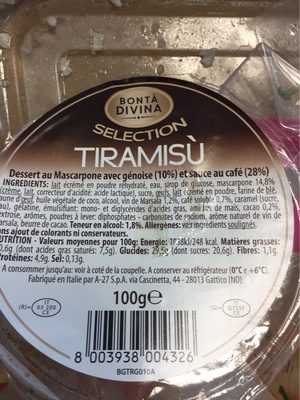 Tiramisu by bontá divina