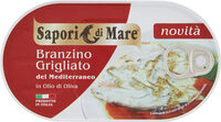 Branzino grigliato del mediterraneo in olio di oliva