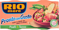 Tuna in sauce with peas