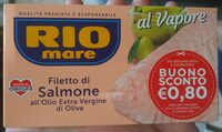 Filetto di salmone all'olio extra vergine di oliva al vapore