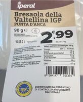 Bresaola della valtellina IGP
