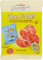 Snack & vai! fettine di salame granmagro e tocchetti